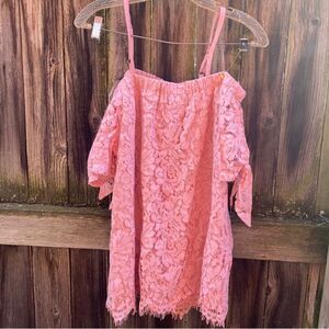 Miss Chievous Blush Lace Top